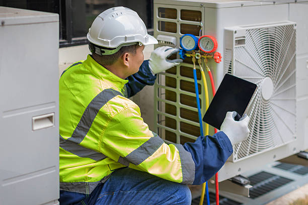 Professional Air Duct Cleaning technician working in Newcastle, CA